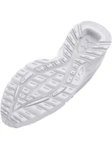 Championes Under Armour modelo HOVR Apparition, de diseño retro inspirado en el running. Presentan una estructura de malla transpirable con refuerzos de cuero sintético, entresuela con tecnología de amortiguación reactiva UA HOVR y suela de goma resistente.