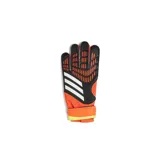 Guantes de arquero Adidas Predator Training, color naranja con detalles en negro y blanco. Palma de látex con tecnología Soft Grip.