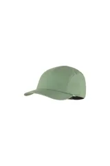 Gorra verde claro con visera, de estilo minimalista y logo bordado en el lateral.