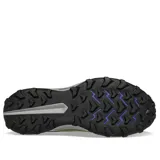 Championes Saucony Peregrine 13 para hombre, ideales para trail running. Diseño en tonos verde oliva y gris con detalles en azul.