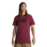 Remera de algodón color bordó con logo Vans estampado en el pecho, corte clásico y mangas cortas.