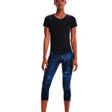 Remera Under Armour de mujer, color negro, ideal para running.