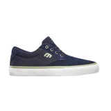 Championes Etnies Singleton Vulc XLT color azul marino con logo de la marca en el lateral y suela blanca.