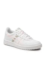 Championes deportivos Asics Japan S de color blanco, inspirados en los modelos de básquet retro, con capellada de cuero sintético y suela de goma.