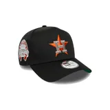 Gorro New Era negro con logo del equipo de béisbol Houston Astros bordado en el frente y parche conmemorativo del All-Star Game en el lateral.