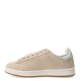 Championes urbanos de cuero color beige, con diseño minimalista, suela de goma y forro interior acolchado. Presentan un detalle gráfico lateral en color blanco y cordones anchos al tono.