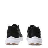 Championes de running Puma Skyrocket Lite 2, color negro con detalles en rosado y blanco. Presentan una suela de goma color marrón y diseño deportivo con cordones.