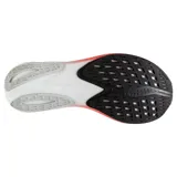 Championes de running Brooks Hyperion, color blanco con detalles en negro y naranja.