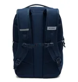 Mochila azul marino Atlas Explorer de 28L, con múltiples compartimentos interiores, bolsillo de red con cierre y espacio acolchado para dispositivos.