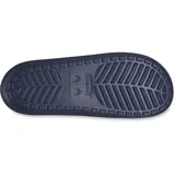 Sandalias Crocs Classic color negro, con agujeros en la parte superior y suela texturizada.