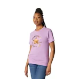 Remera lila de algodón con logo de Converse Chuck Taylor All Star estampado en dorado metálico.