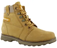 Botas Caterpillar modelo Charly, color amarillo, con diseño acordonado, cuello acolchado y suela de goma resistente.