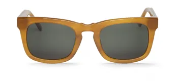 Lentes de sol Mr. Boho modelo Atrani, color Warmth (marrón claro translúcido) con lentes grises.