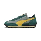 Championes Puma Easy Rider Weathered, color verde con detalles en amarillo y gris.