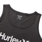 Musculosa negra con el logo de Hurley estampado en blanco en el pecho.