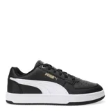 Championes Puma Caven 2.0, color blanco con detalles en verde agua y gris.