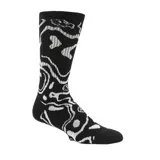 Medias tipo crew de Volcom con diseño estampado de caras sonrientes y formas abstractas en blanco y negro. Cuentan con tejido acanalado, soporte en el arco y talón reforzado.