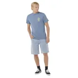 Remera celeste de manga corta con estampado del logo de Rip Curl en el pecho.