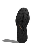 Championes de trail running Adidas Terrex Agravic Lt, color negro con las icónicas tres tiras en blanco. Presentan un diseño técnico con refuerzos en la puntera y suela de alta tracción, ideales para terrenos irregulares.