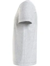 Remera de cuello en V, confeccionada en algodón, con mangas cortas y logo de la marca bordado en el pecho.