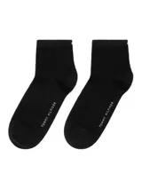 Medias cortas de la marca Tommy Hilfiger de color negro, con el logo y nombre de la marca en el lateral.