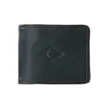 Billetera de cuero negra con logo Rip Curl en relieve. Cuenta con tecnología RFID para protección de datos.