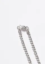 Pulsera de eslabones tipo cubana, fabricada en plata 925 italiana, con cierre de mosquetón.