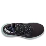 Championes de running Saucony Triumph 20 Runshield, color negro con detalles en gris y suela celeste.