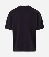 Remera masculina Blue Steel de manga corta y cuello redondo, con diseño liso y calce amplio de corte boxy.