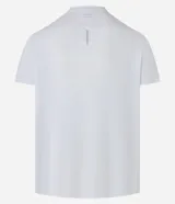 Remera deportiva de manga corta con cuello redondo, confeccionada en tejido técnico de poliéster con tecnología de secado rápido. Presenta recortes laterales en poliamida y detalles reflectantes.