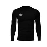 Remera térmica azul de manga larga con logo de Umbro estampado en el pecho.