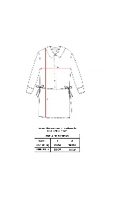 Vestido camisero negro con sobrefalda integrada, botones de nácar y estampado con leve rugosidad.