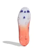 Championes de fútbol Adidas F50 League, color naranja con detalles en azul.