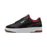 Championes Puma Ferrari CA Match, color negro con detalles en rojo y blanco.