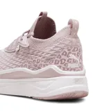 Championes Puma Softride Stack.Prem.Wns, color rosa con detalles en blanco.