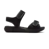 Sandalias negras de Korium Confort con ajuste de velcro en el empeine y en el tobillo.