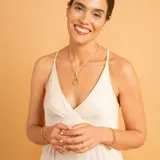 Pulsera de eslabones ovalados alternados en oro blanco y oro amarillo de 9k.