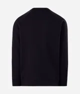 Buzo masculino de textura waffle, con cuello redondo y mangas largas. Confeccionado en una mezcla de algodón y poliéster, presenta un diseño cerrado y minimalista.