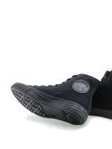 Championes Converse Chuck Taylor All Star HI, color negro, de caña alta y suela de goma.