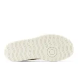 Championes New Balance CT302RY unisex, color blanco con detalles en amarillo y suela alta.