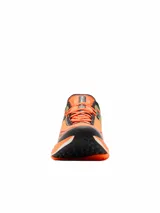Championes de trail running Columbia modelo Konos Speed Trail, con diseño degradado en tonos naranja y verde, suela de gran tracción y mediasuela amortiguada.