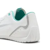 Championes Puma MAPF1 Neo Cat 20, color blanco con detalles en celeste y gris.