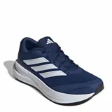 Championes Adidas Runfalcon 6 M, de color azul marino con las tres tiras características en blanco en los laterales y entresuela blanca con amortiguación Cloudfoam.