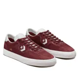 Championes Converse Louie Lopez Pro Ox, color bordó, confeccionados en gamuza, con logo estrella en blanco y suela blanca.