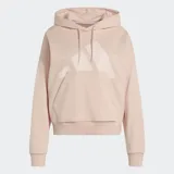 Canguro Adidas con capucha y cordón ajustable, de corte holgado y diseño con logo extragrande en el frente. Cuenta con bolsillo tipo canguro, puños y bajo acanalados.