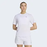 Remera deportiva Adidas Adi365 Essentials de color lila, de manga corta y cuello redondo, con logo reflectante de la marca en el pecho.