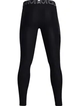 Calza deportiva Under Armour HG Armour Legging para hombre, color negro con cintura elástica gris con logo de la marca. Cuenta con tecnología HeatGear® para mantener la frescura y comodidad durante el entrenamiento.