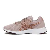 Championes de running Asics Gel-Kamo 2 para mujer, en color rosado con detalles en tono vino y el logotipo lateral característico de la marca.
