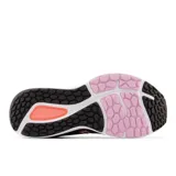 Championes New Balance Fresh Foam 680v7 para mujer, color gris oscuro con detalles en rosa y blanco.