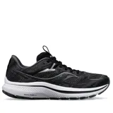 Championes Saucony Omni 21 para dama, color negro con detalles en blanco. Diseñados para running, con amortiguación PWRRUN de doble densidad y capellada de malla transpirable.